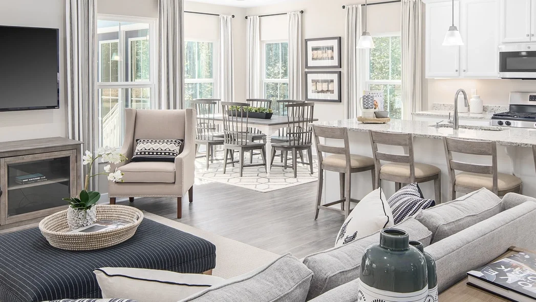 beautiful kitchen and fireplace in old town home