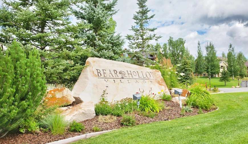 Bear Hollow Village sign