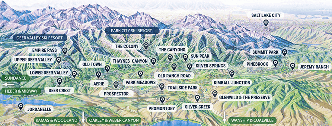Map of Park City Areas